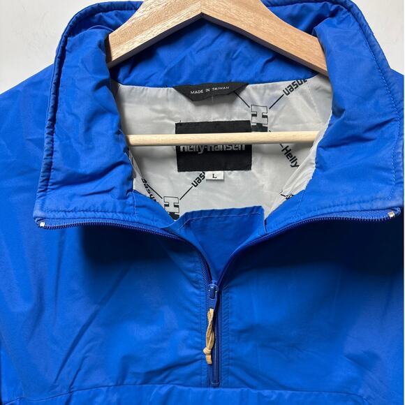 Helly Hansen Vintage Anorak Windbreaker Tech Jacket Blue Size L Lightweight - Picture 2 of 12